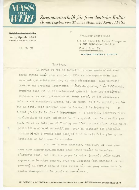 B-05-b G Mann à A Gide 19391029 p1