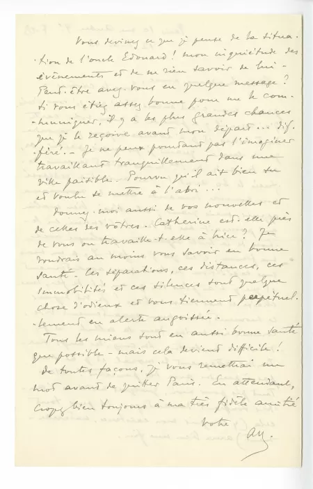 F-03-f A Naville à M Van Rysselberghe 12 mai 1943 verso