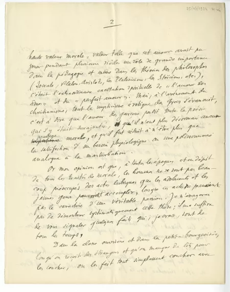 H-04-b G Hérelle à A Gide 25 juil 1934 p2 recto