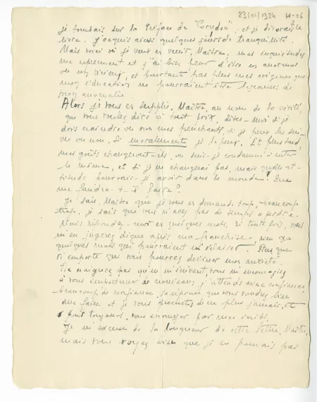 H-06-a R Abdo à A Gide 23 janv 1934 p2 recto
