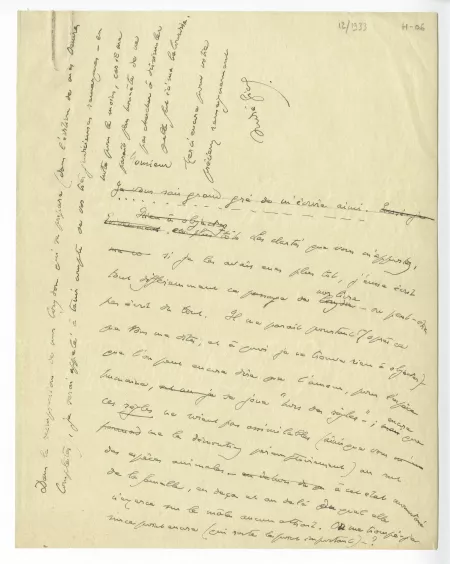 H-06-v A Gide à G Gricouroff déc 1933