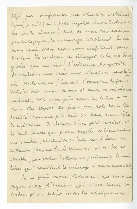 H-09-v E Leonhart à A Gide 24 juin 1927 p1 verso