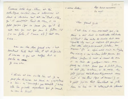 I-05-a-14 É Dana à A Gide 07 juil 1931 p1 recto