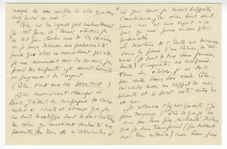 I-05-a-3 É Dana à A Gide 26 avril 1930 p1 verso