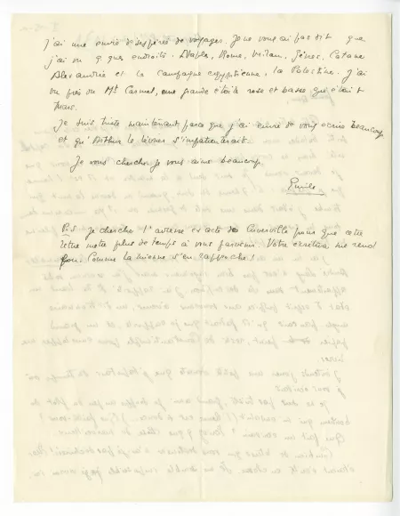 I-05-a-4 É Dana à A Gide 08 juin 1930 verso