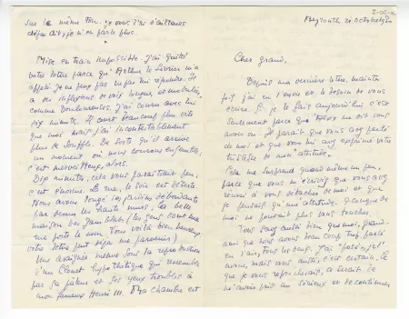 I-05-a-7 É Dana à A Gide 21 oct 1930 recto