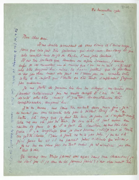 I-05-a-9 É Dana à A Gide 26 nov 1930 p1
