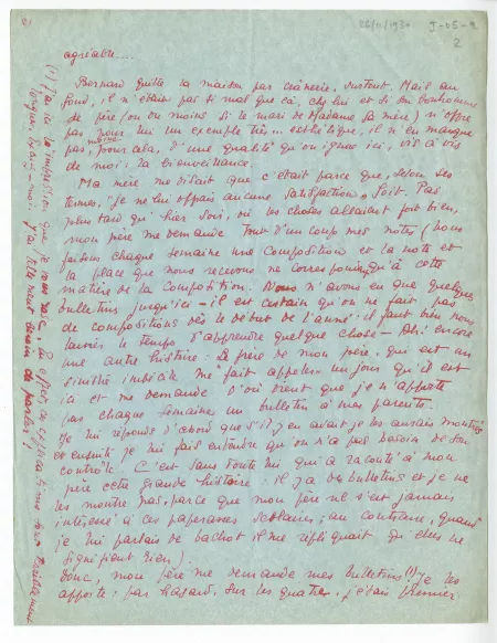 I-05-a-9 É Dana à A Gide 26 nov 1930 p2