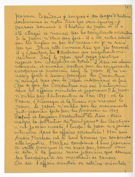 K-02-j K Matsuo à A Gide 10 juin 1934 p1 verso