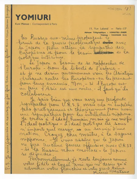 K-02-j K Matsuo à A Gide 10 juin 1934 p3