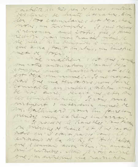 K-03-ad G Papini à A Gide 10 déc 1919 p1 verso