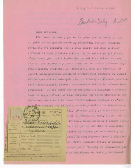 N-06-j A Gide à G Kilpper 05 nov 1929 p0