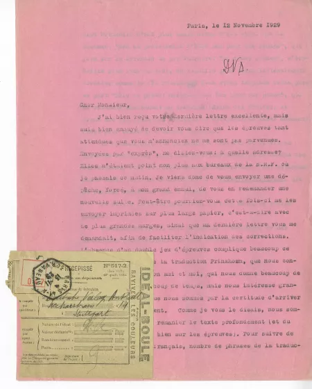 N-06-t A Gide à G Kilpper 12 nov 1929 p0