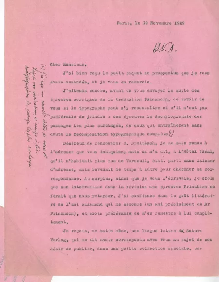 N-06-z A Gide à G Kilpper 19 nov 1929 p1