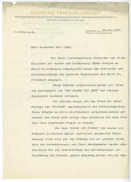 N-08-n G Kilpper à A Gide 27 janv 1930 recto