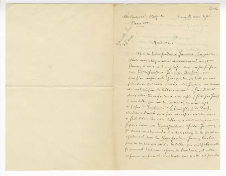 O-06-ak J Mouquet à A Gide 25 mai 1946 recto
