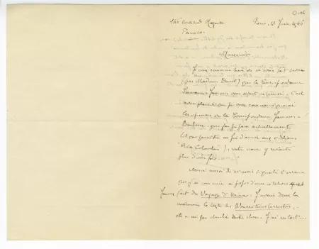 O-06-am J Mouquet à A Gide 13 juin 1946 recto