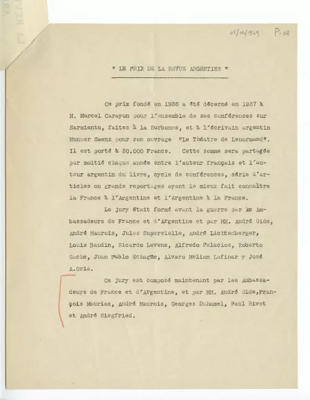 P-08-be E de Narval à A Gide 01 avril 1949 p2