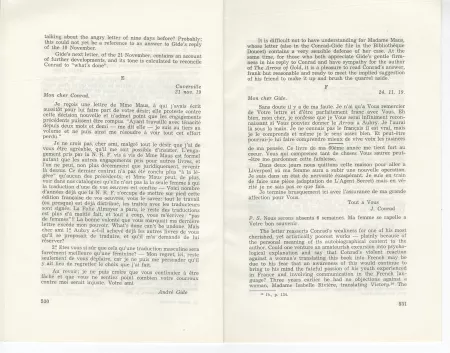 Q-05-cf 1970 1971 correspondence between J Conrad et A Gide p5