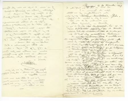 R-04-w A Lamblin à A Gide 20 déc 1925 recto
