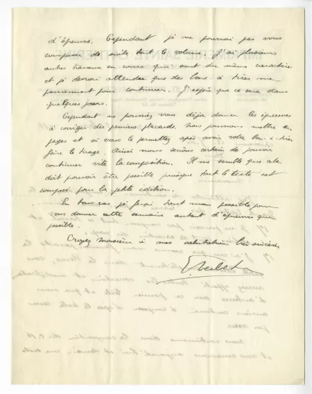 S-01-ao E Verbeke à A Gide 31 mars 1914 verso