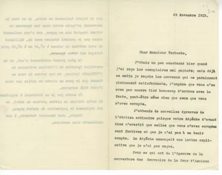 S-01-h A Gide à E Verbeke 29 nov 1913 recto