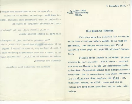 S-01-j A Gide à E Verbeke 09 déc 1913 recto