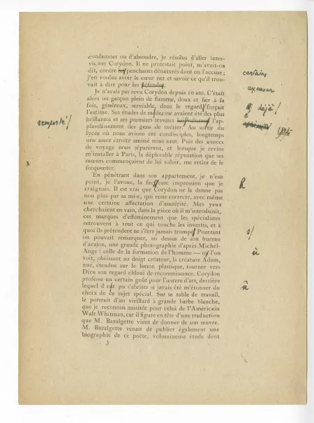 T-05-d Corydon début épreuve corrigée annotée par A Gide p03