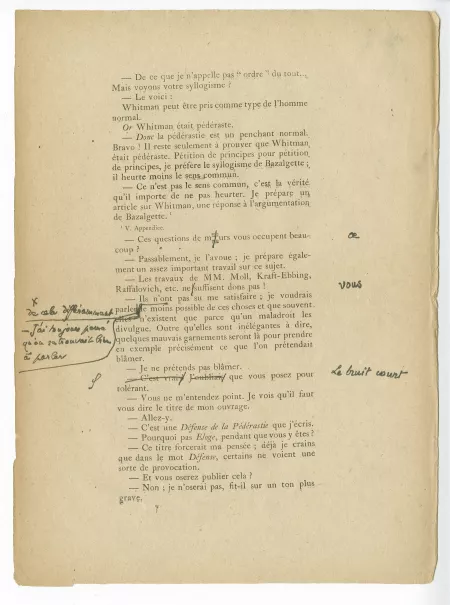 T-05-d Corydon début épreuve corrigée annotée par A Gide p07
