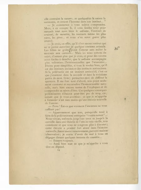 T-05-d Corydon début épreuve corrigée annotée par A Gide p24