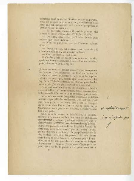 T-05-d Corydon début épreuve corrigée annotée par A Gide p27