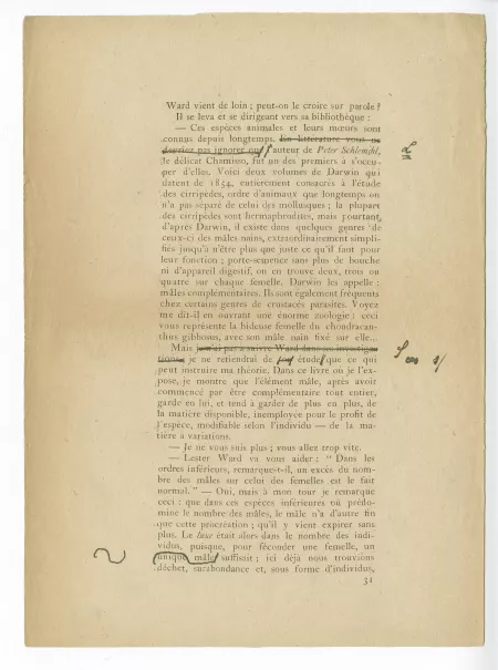T-05-d Corydon début épreuve corrigée annotée par A Gide p31