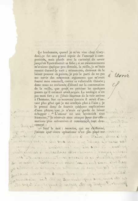 T-06-b Corydon épreuve corrigée annotée par M Van Rysselberghe p 107