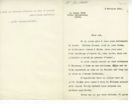 W-01-m A Gide à L Fabulet 04 fév 1914 recto