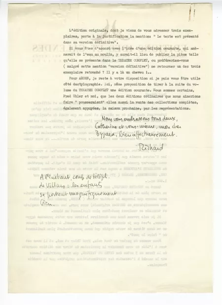 W-06-u Heyd à Gide 11 mars 1950 verso
