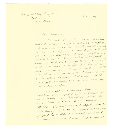 W-07-p - Lettre de Edouard Fannière à A. Gide du 20 novembre 1917.tiff.webp