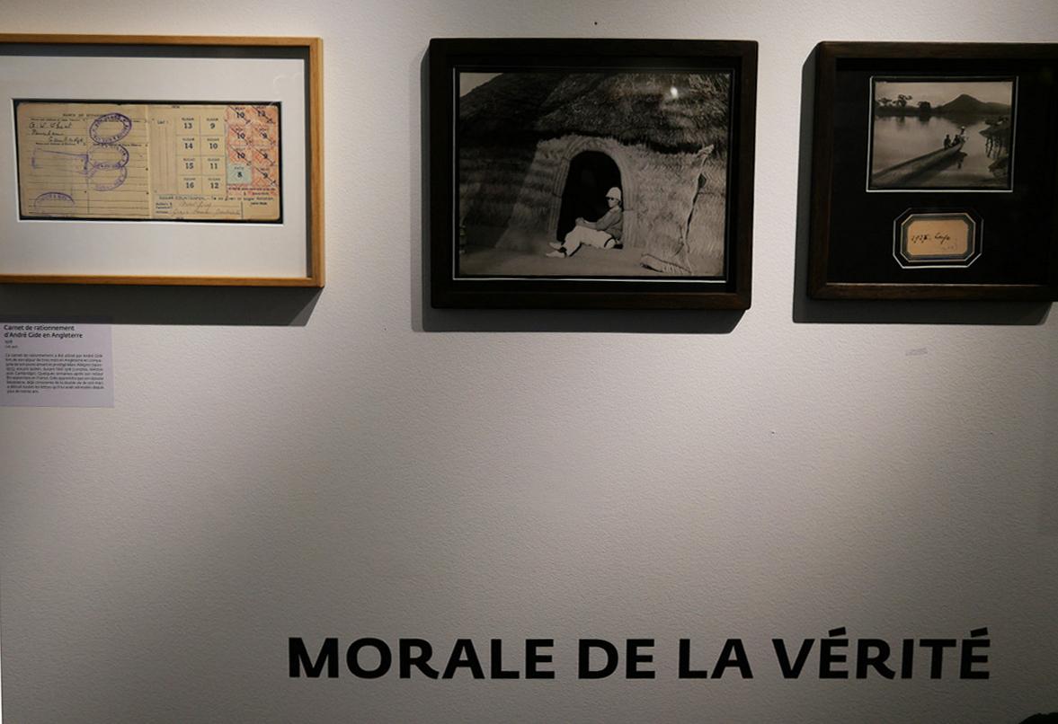 "Morale de la vérité", expo Gide, Gallimard