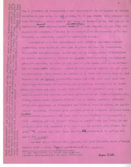 01-50-a A Gide à A Thérive 14 mai 1928 p 6