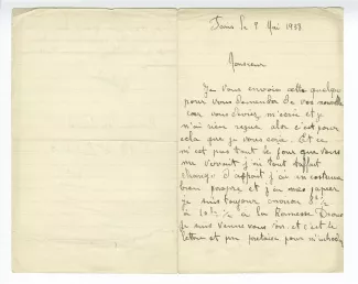 03-23-b A Michaud à A Gide 09 mai 1938 recto