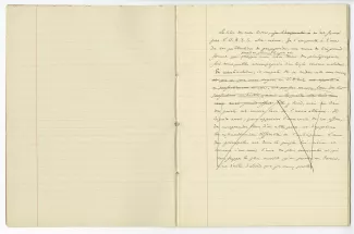 03-53-a A Gide Retour de l'URSS cahier 1 p01 verso & p02 recto