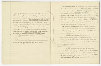 03-53-a A Gide Retour de l'URSS cahier 1 p10 verso & p11 recto