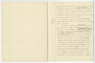 03-53-a A Gide Retour de l'URSS cahier 1 p14 verso & p15 recto