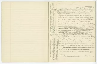 03-53-b A Gide Retour de l'URSS cahier 2 p13 verso & p14 recto