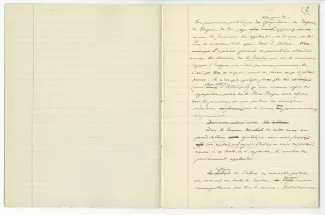 03-53-c A Gide Retour de l'URSS cahier 3 p01 verso & p02 recto