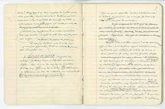 03-54-a A Gide Retour de l'URSS cahier 5 p08 verso & p09 recto