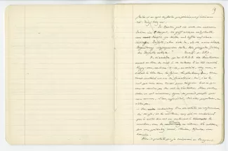 03-54-a A Gide Retour de l'URSS cahier 5 p18 verso & p19 recto