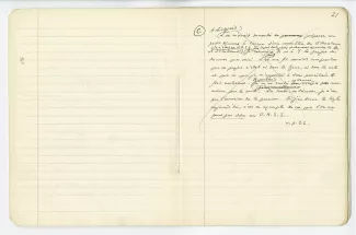 03-54-a A Gide Retour de l'URSS cahier 5 p20 verso & p21 recto