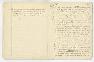 03-54-a A Gide Retour de l'URSS cahier 5 p22 verso & p23 recto