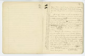 03-54-a A Gide Retour de l'URSS cahier 5 p23 verso & p24 recto