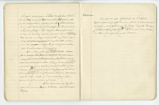 03-54-a A Gide Retour de l'URSS cahier 5 p26 verso & p27 recto